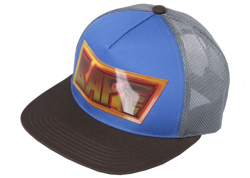 BAPE Lenticular Emblem Mesh Cap Blue