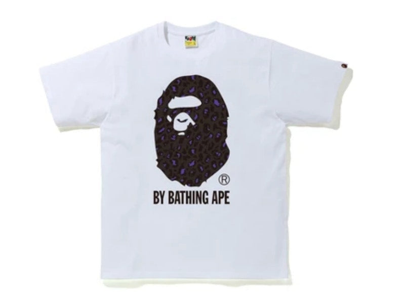 BAPE Leopard By Bathing Ape Tee White/Purple