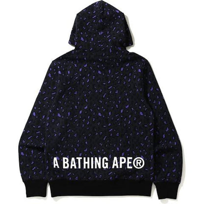 BAPE Leopard Pullover Hoodie Black