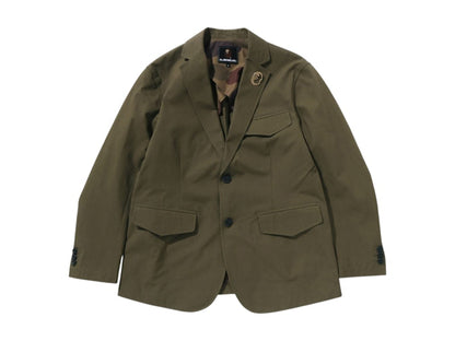 BAPE Light Metal Button Blazer Jacket Olive
