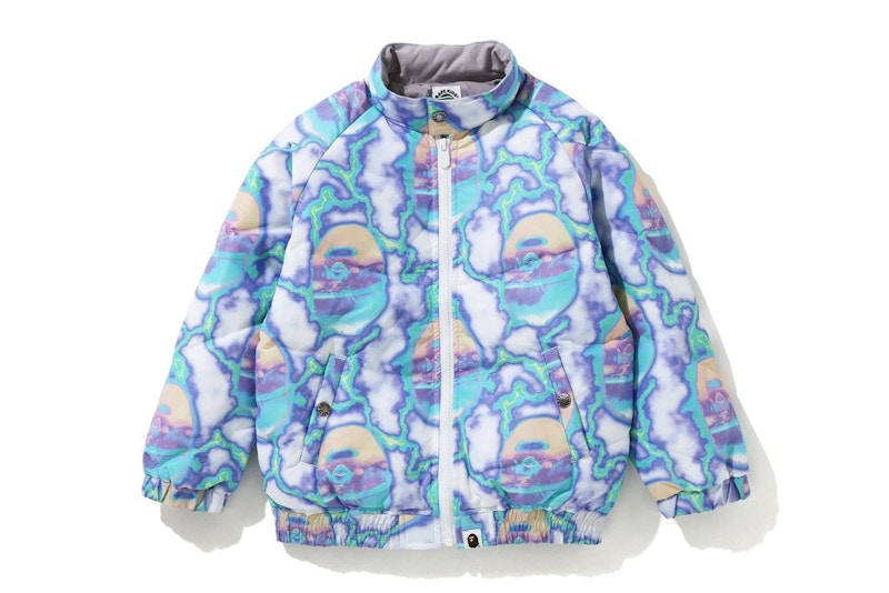 BAPE Lightening Down Jacket Blue