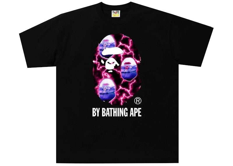 BAPE Lightning Relaxed Fit Tee Black