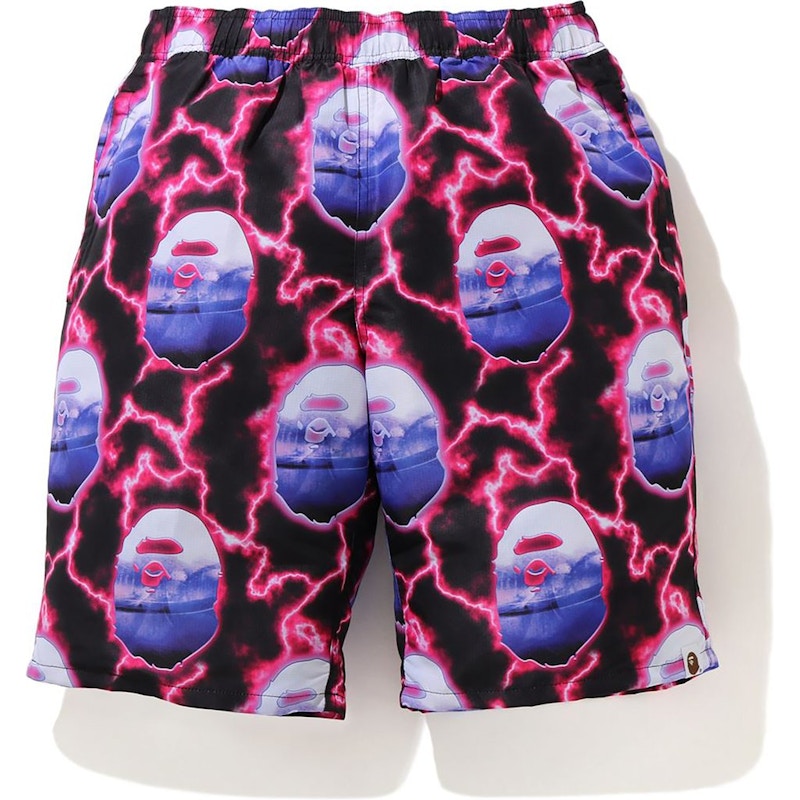 BAPE Lightning Track Shorts Black
