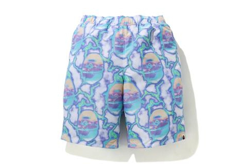 BAPE Lightning Track Shorts Blue