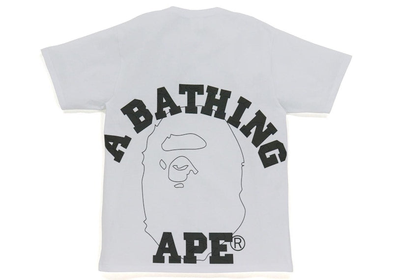 BAPE Line 1st Camo Face Over College Tee White/Black