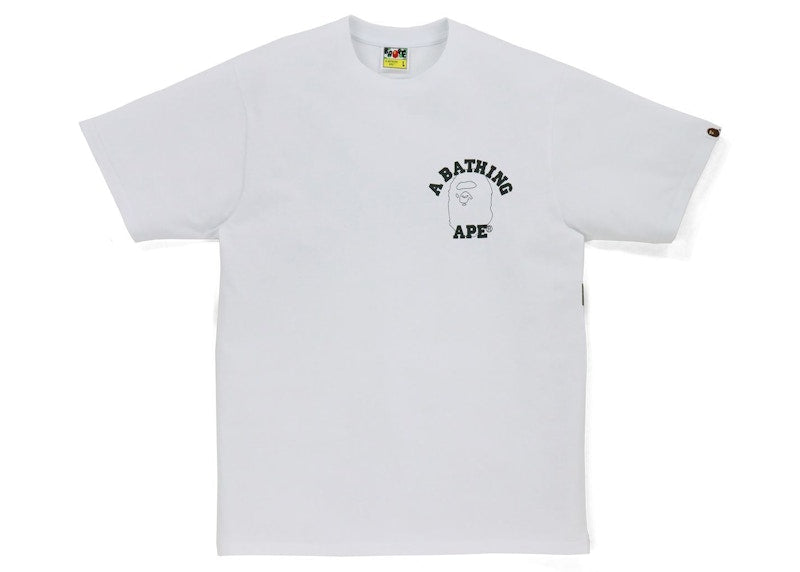 BAPE Line 1st Camo Face Over College Tee White/Green