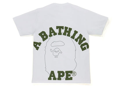 BAPE Line 1st Camo Face Over College Tee White/Green