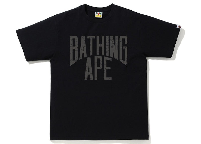 BAPE Line 1st Camo NYC Logo Tee Black/Black