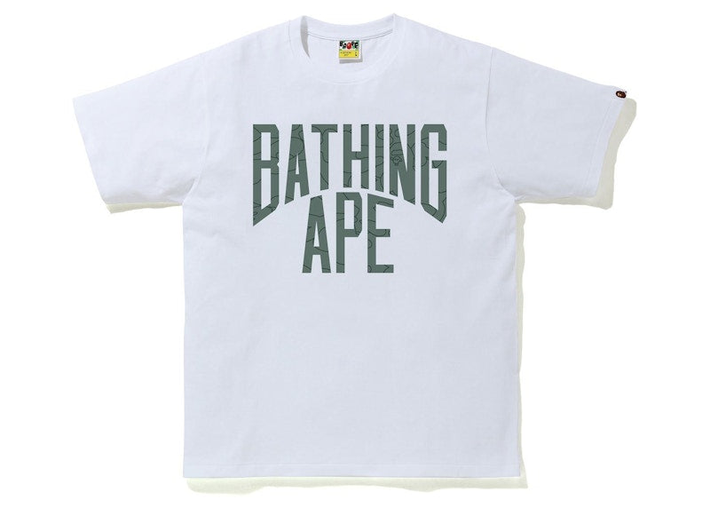 BAPE Line 1st Camo NYC Logo Tee White/Green