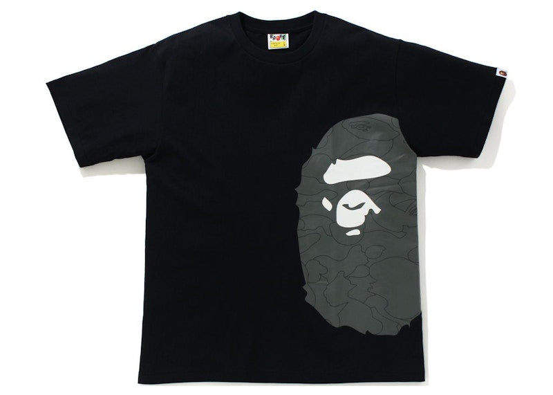 BAPE Line 1st Camo Side Big Ape Head Tee Black/Black