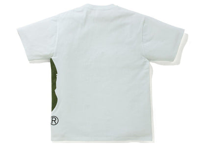 BAPE Line 1st Camo Side Big Ape Head Tee White/Green