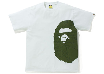 BAPE Line 1st Camo Side Big Ape Head Tee White/Green
