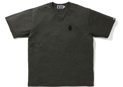 BAPE Line 1st Camo Washed Relaxed Fit Tee Black
