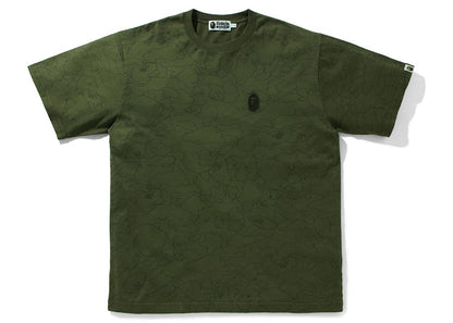 BAPE Line 1st Camo Washed Relaxed Fit Tee Olivedrab