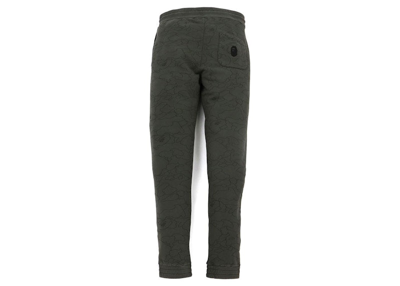 BAPE Line 1st Camo Washed Slim Fit Sweat Pants Black