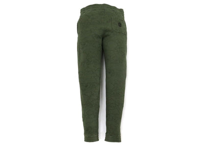 BAPE Line 1st Camo Washed Slim Fit Sweat Pants Olivedrab