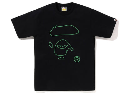 BAPE Line Ape Face Tee Black