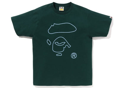 BAPE Line Ape Face Tee Green