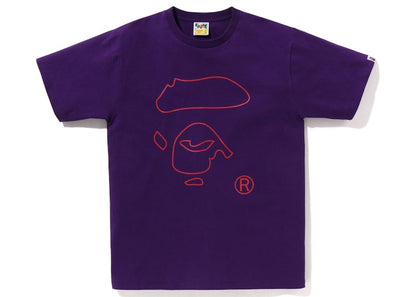 BAPE Line Ape Face Tee Purple