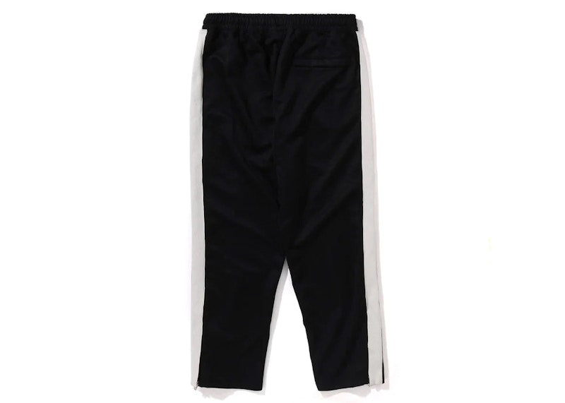 BAPE Line Camo Jacquard Loose Fit Sweatpants Black