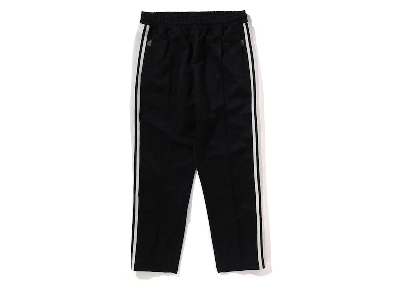 BAPE Line Camo Jacquard Loose Fit Sweatpants Black