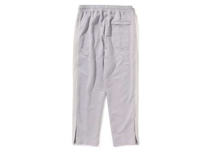 BAPE Line Camo Jacquard Loose Fit Sweatpants Silver