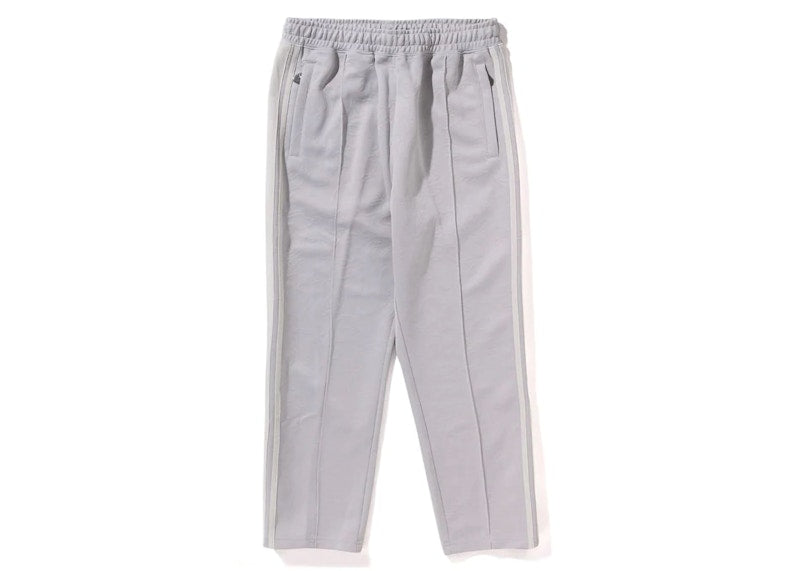 BAPE Line Camo Jacquard Loose Fit Sweatpants Silver