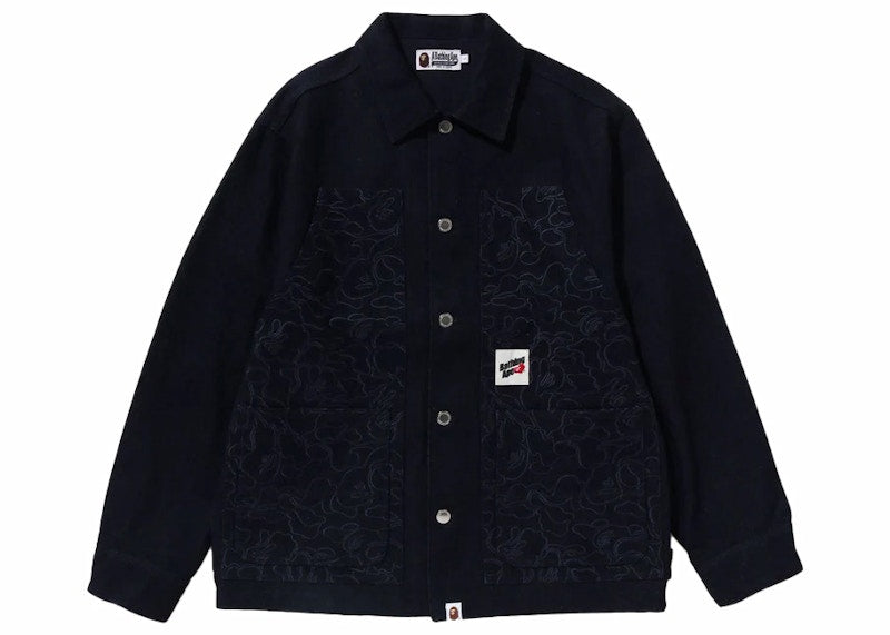 BAPE Line Camo Patch Work Jacket Indigo