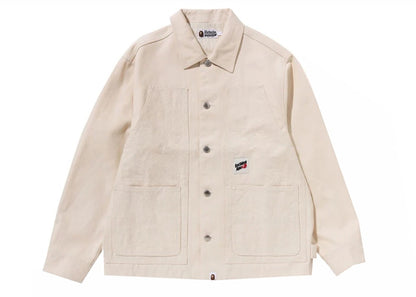 BAPE Line Camo Patch Work Jacket Ivory