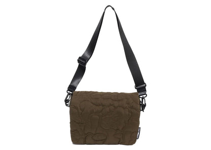 BAPE Line Camo Quilted Shoulder Bag Olivedrab