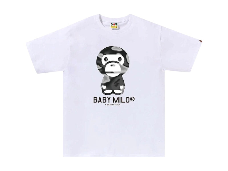 BAPE Liquid Camo Baby Milo Tee (SS24) White/Black