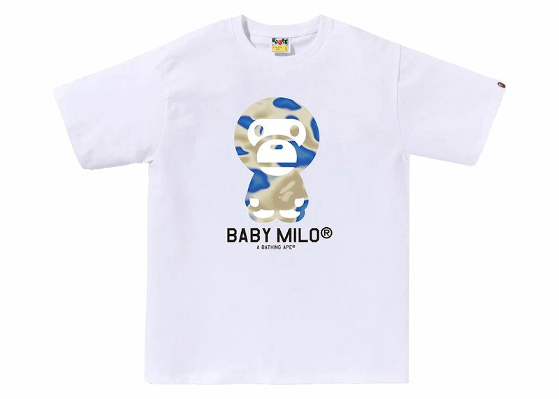BAPE Liquid Camo Baby Milo Tee White/Blue