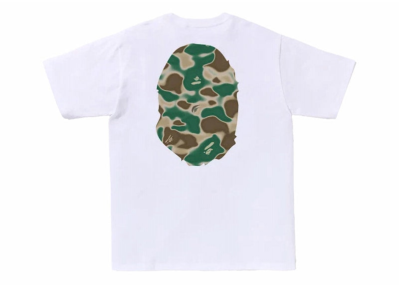 BAPE Liquid Camo Big Ape Head Tee White