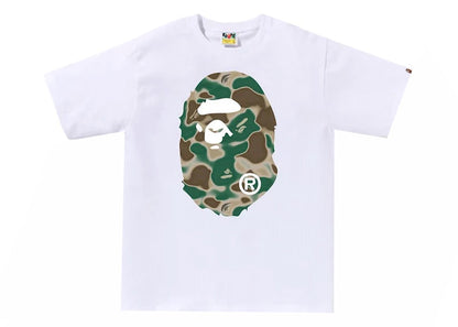BAPE Liquid Camo Big Ape Head Tee White