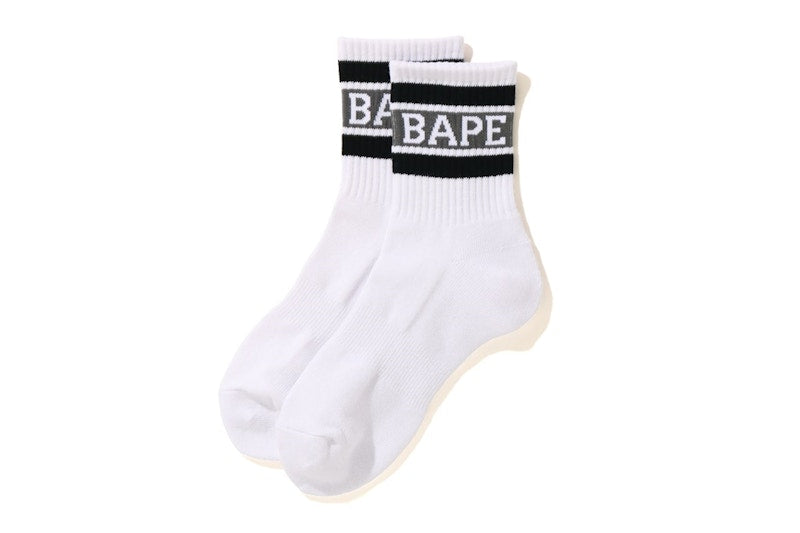 BAPE Logo Ankle Socks Black