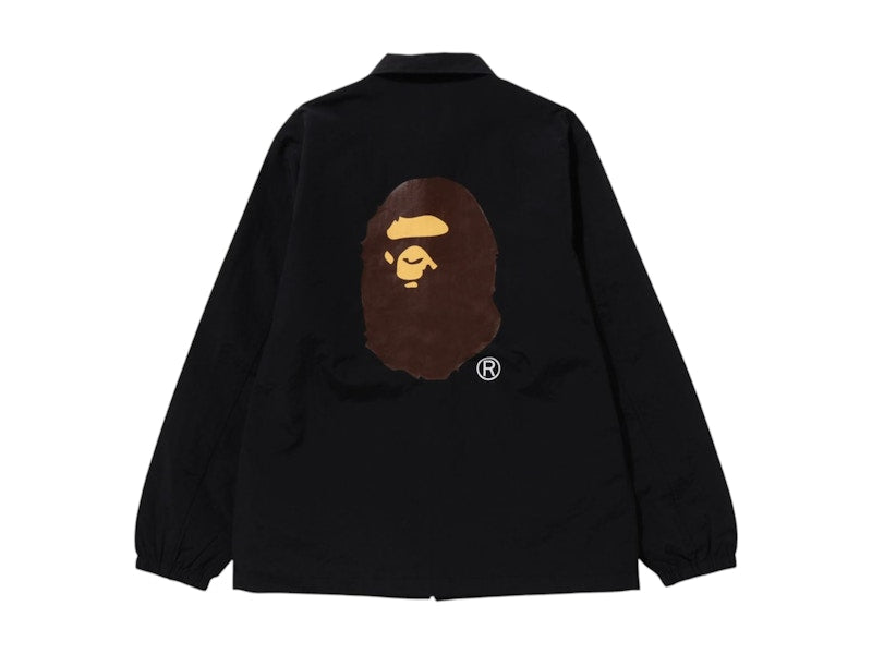 BAPE Logo Coach Jacket Black