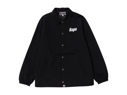 BAPE Logo Coach Jacket Black