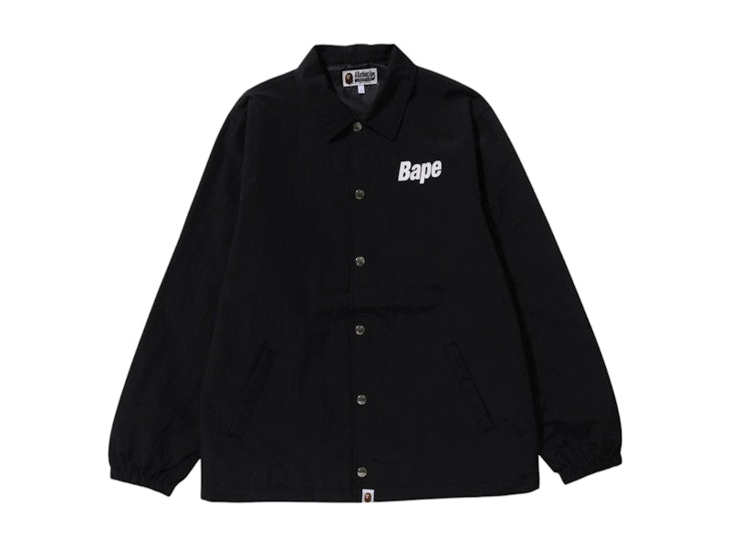 BAPE Logo Coach Jacket Black