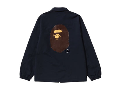 BAPE Logo Coach Jacket Navy