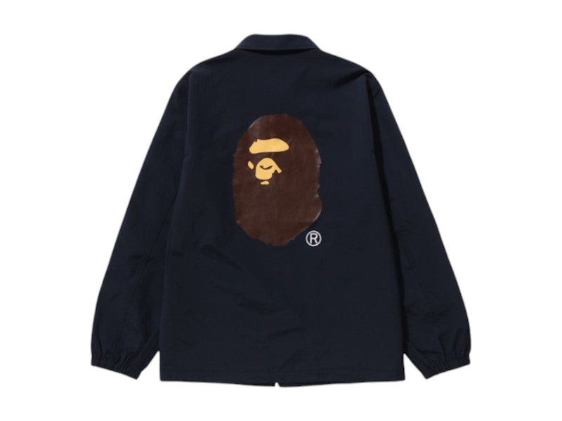 BAPE Logo Coach Jacket Navy