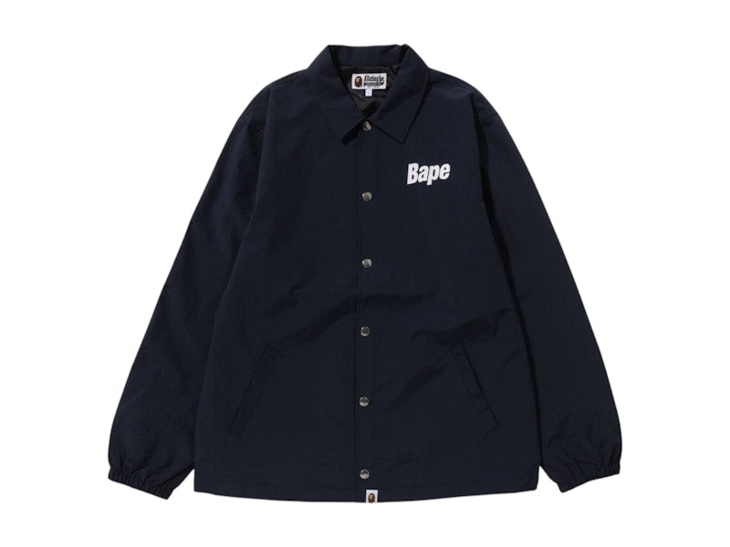 BAPE Logo Coach Jacket Navy