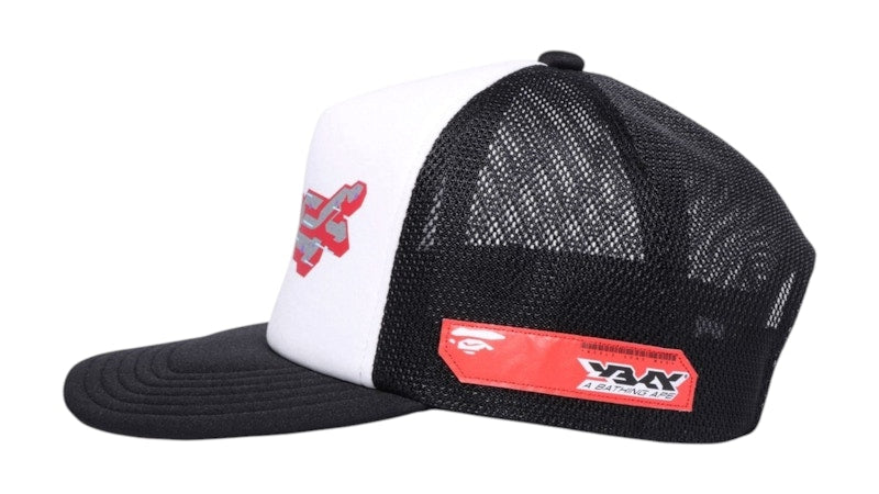 BAPE Logo Mesh Cap Black