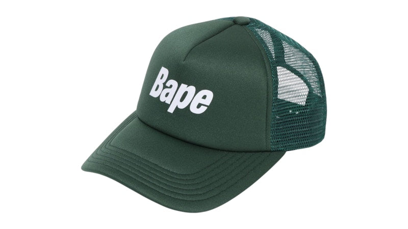BAPE Logo Mesh Cap Green