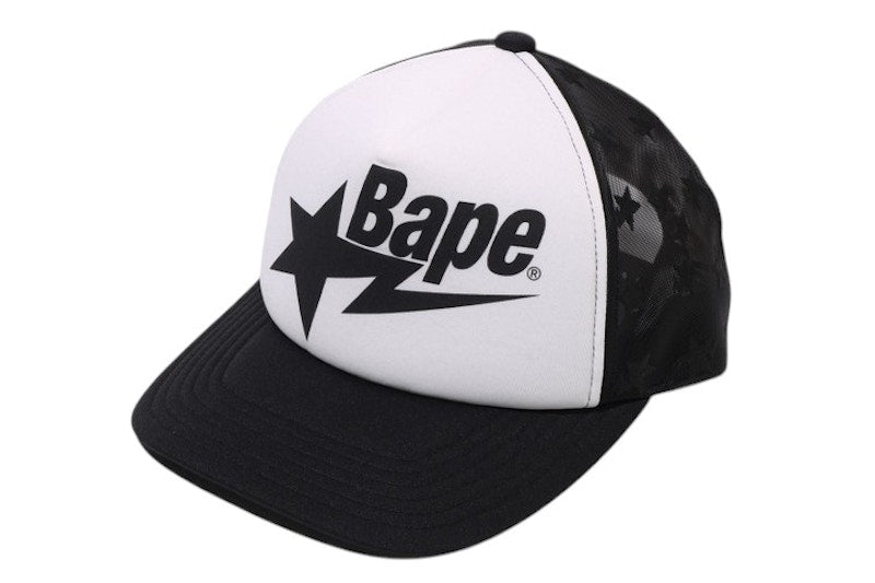 BAPE Logo Mesh Cap (SS25) Black