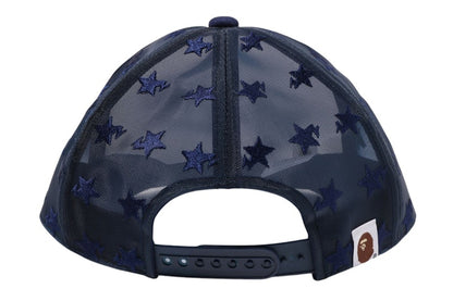 BAPE Logo Mesh Cap (SS25) Navy