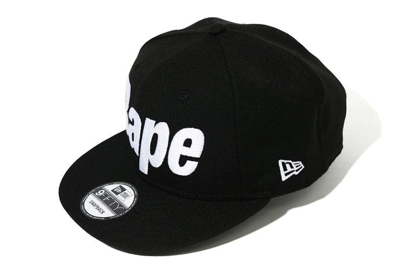 BAPE Logo New Era Snap Back Cap Black