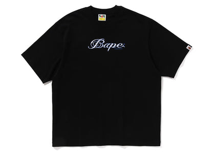 BAPE Logo Relaxed Fit Tee Black