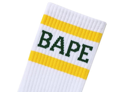 BAPE Logo Socks Yellow