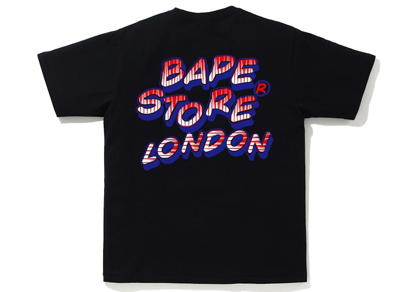 BAPE London Union Jack College Tee Black