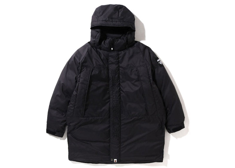 BAPE Long Relaxed Fit Down Jacket Black